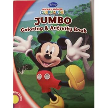 Amazon.com: Disney Mickey Mouse Clubhouse Jumbo Coloring & Activity Book ~ A Mickey Fun Time ...