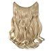[Prair Extensions Nat Fish LB073QKJRHTble Blackarent Wire ash blonde mix bl