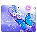 Gaming Mouse Pad - Non-Slip Rubber Base, Smooth Surface for Precise Mouse Control, Ideal for Laptop, Office Use - 9.5 x 7.9 Inch - Flyaway Butterfly