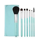 Zoreya 7Pcs Makeup Brush Set Travel Set Foundation Powder Contour Blush Eye Cosmetic Brush Sets With Travel Package Shipped from America