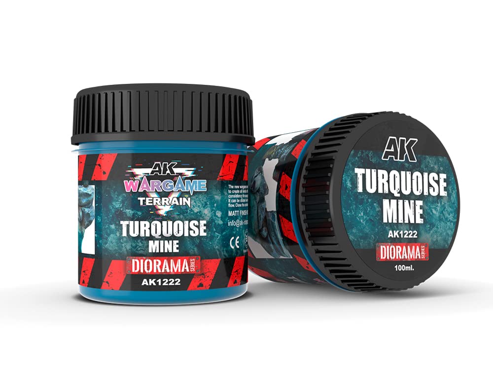 AK Interactive - Turquoise Mine Wargame Terrain 100ml - AK1222