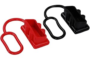 SaferCCTV 2 Pack Battery Quick 350A Connector Dust Cover, Soft Cover, Connector Cover Compatible with 350Amp DC Power Connectors