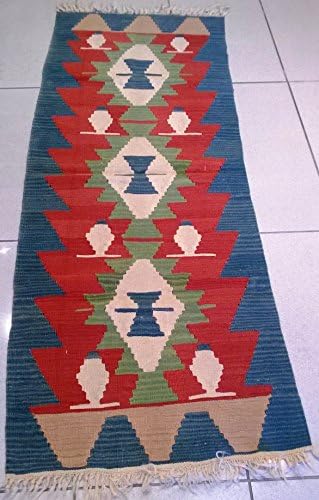 Vintage Handwoven Area Rug Runner Kilim 2.00 x 5.64 ft.