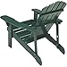 United General Supply CO., INC Adirondack Chair Finish: Hunter Green