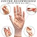 DropSky [4pcs] Gel Wrist Thumb Support Braces Soft Waterproof Breathable, Relief Pain Carpal Tunnel, Arthritis Thumb, Fits Both Hands, Lightweight, Therapy Elastic Silicone, Stabilizer Support [Nude]