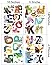 Nursery Educational Wall Decals - Animal Alphabet Baby Decorative Peel and Stick Wall Art Sticker for Daycare School Kids Room Decoration Decals (Style 1)