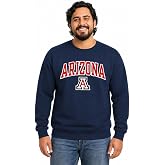 Campus Colors NCAA Adult Tackle Twill Crewneck Sweatshirt - Embroidered Logo - Stay Warm &amp; Represent Your Team in Style