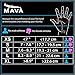 Mava Sports Silicone Padding Workout Gloves – Gloves for WOD, Fitness, Weight Lifting, Bodybuilding and Kettlebell Training – Extra Powerful Grip – Full Palm Protection