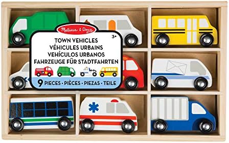 Wooden Town Vehicles Set