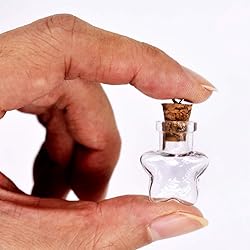 MIGK 24pcs Small Mini Glass Jars Bottles with Cork