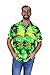Funky Hawaiian Shirt, Surf, green, XL