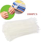 JAVOUKA 1000Pcs White Cable Ties 80mm x 3mm Strong Nylon Self-Locking Zip Ties view 7