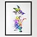 Dignovel Studios 11X14 Kid Goku Dragonball Z Inspired Watercolor Art Print Dragon Ball Z Son Goku Poster Kids Wall Art Motivational print Inspirational Print N229