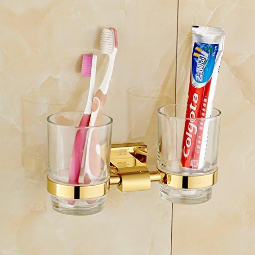 All copper gilded frame color Tumbler/Couples Cup double/Set toothbrush cup holder-B