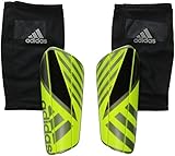 adidas Performance Ghost Pro Shin Guard, Large, Solar Yellow/Black/Iron Metallic Grey