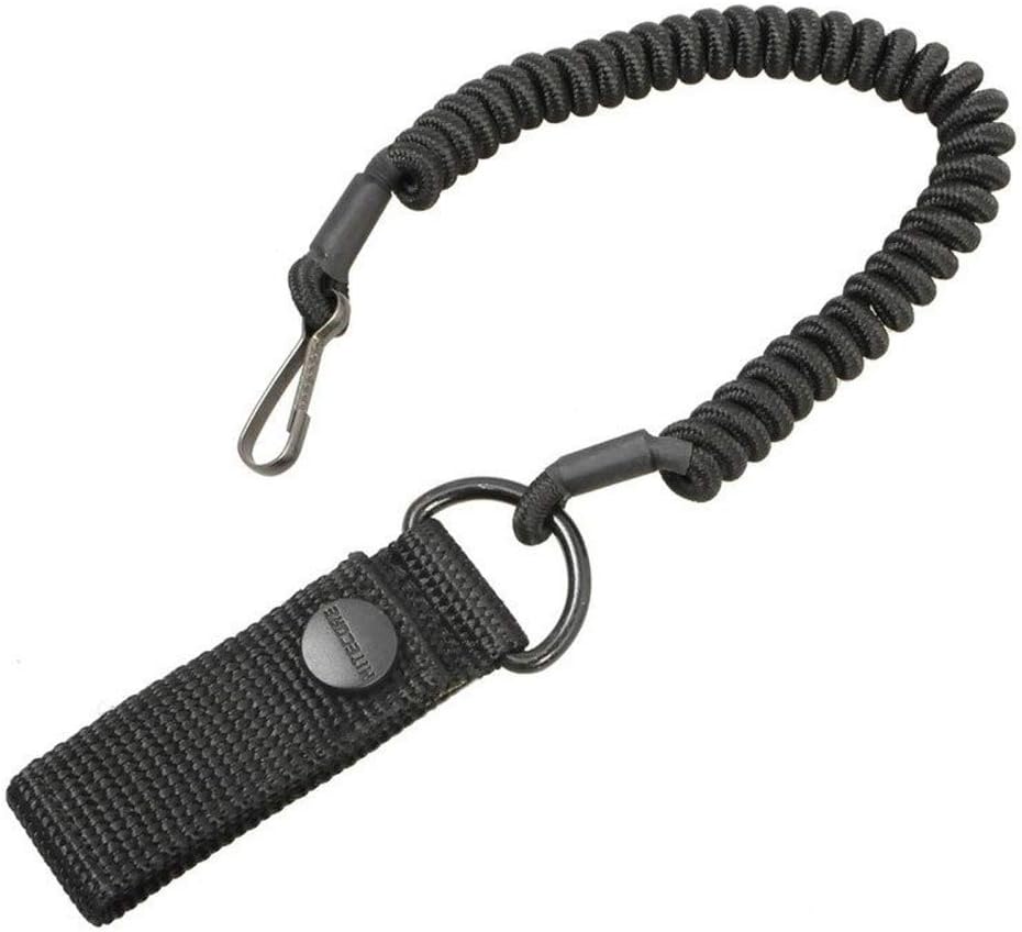 AILOVA Tactical Retention Lanyard, Flashlight Spring Sling With Blet Buckle Spring Safety Strap for Outdoor Sports Airsoft Hiking - Image 4