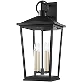 Soren - 4 Light Outdoor Wall Mount in Transitional Style-26.5 Inches Tall and 12.75 Inches Wide-Black Finish
