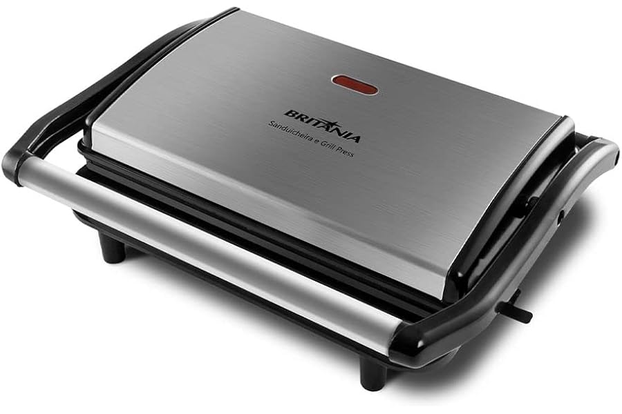 Sanduicheira e Grill Britânia BGR27I Press 2 em 1 850W 220V