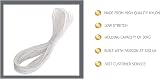 SISI UK White Nylon Picture Hanging Cord 6m 2.2mm Strong 30kg Canvas Mirror view 2