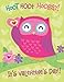 Peaceable Kingdom Pop-Out Owl Bookmark Valentine Cards