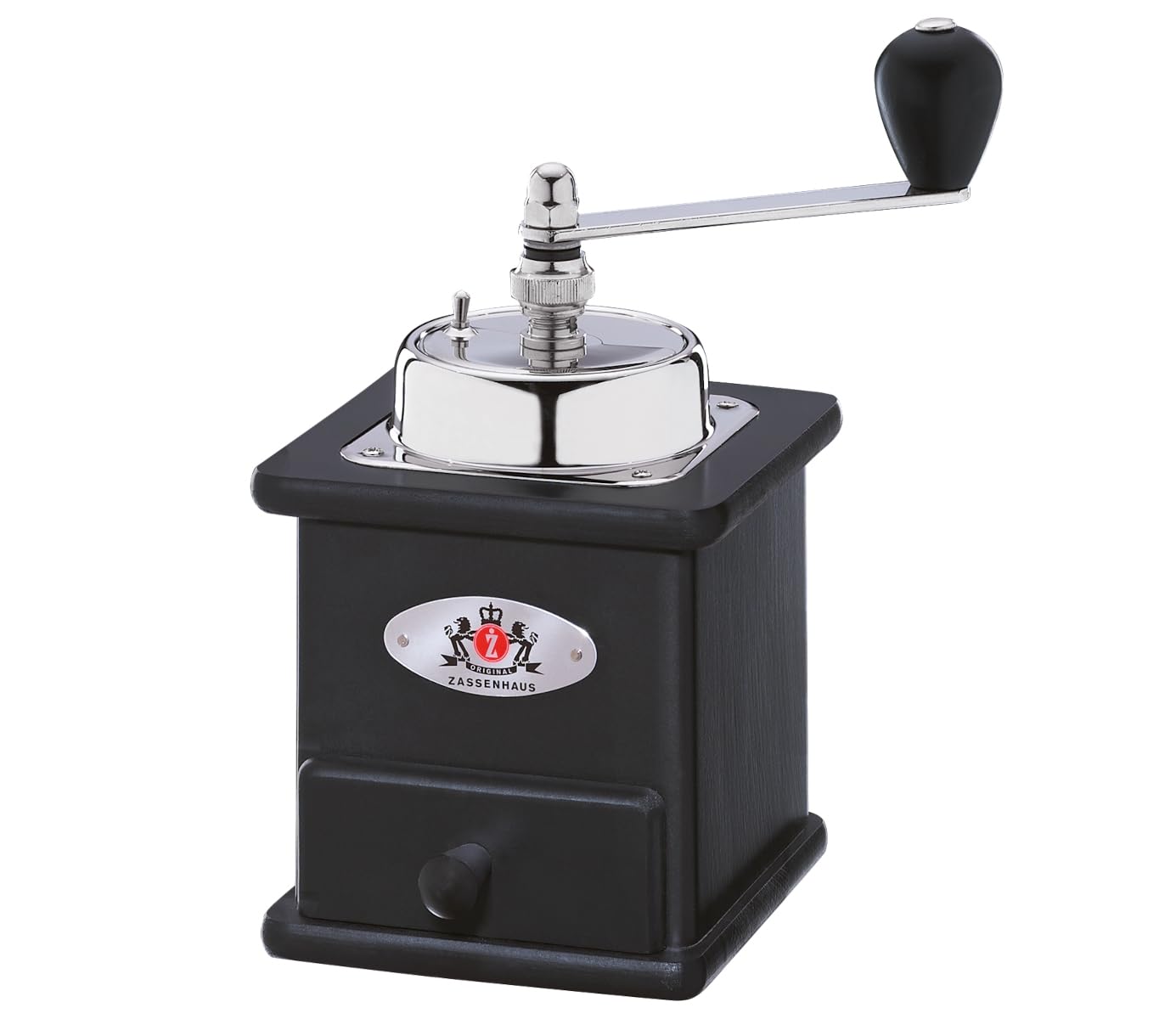 Zassenhaus Brasilia Black Coffee Mill/Grinder, Black Beech