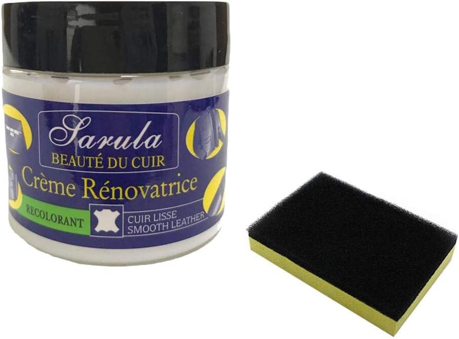 Leather Repair Cream,Leewos Leather Vinyl Repair Kit Auto Car Seat Sofa Coats Holes Scratch Cracks Rips Liquid Leather Repair Tool (1pc Leather Repair Fluid+1pc Sponge)