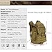 HUNTVP 40L Military Tactical Backpack MOLLE Assault Daypack Rucksack WR (Dark Brown)