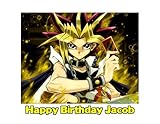 Yu-Gi-Oh! Edible Image Manga Yugioh Yu Gi Oh Photo Sugar Frosting Icing Cake Topper Sheet Personalized Custom Customized Birthday Party - 1/4 Sheet - 76178