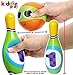 Kiddie Play Kids Bowling Set Indoor Foam Bowling Game Kids Toys Age 2, 3, 4, 5 Years Old Boys and Girls (10 Pins and 2 Balls)
