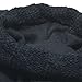 ANZERMIX® Women's Fleece Cable Knitted Liners Rain Boot Socks (M, Black)