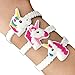 FULLIN 24Pcs Unicorn Bracelets Wristband Rubber Bracelets Unicorn Gifts Prizes for Kids Girls Students Birthday Party Favors Supplies Toys