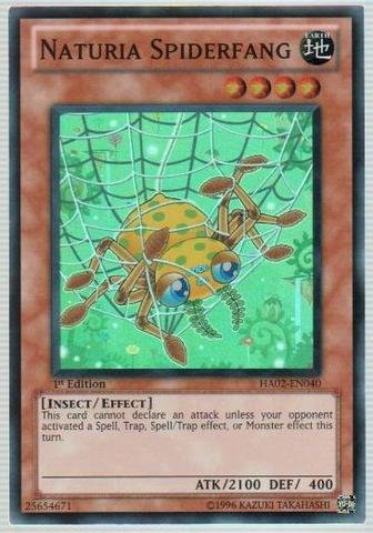Yu-Gi-Oh! - Naturia Spiderfang (HA02-EN040) - Hidden Arsenal 2 - 1st Edition - Super Rare