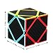 Twister.CK Oblique Twist Puzzle Cube with Carbon Fiber Sticker,Skewb Magic Cube,Fluctuation Angle Puzzle Cube,Made of Friendly ABS Plastic Material,The Color and New Style Will Never Fade Away.