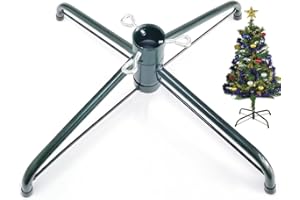 EasyBravo Christmas Tree Stand for 4 to 6 Foot Trees, Fits 0.75-1.25 Inch Pole