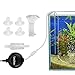 Hanging Aquarium Air Pump Aerator Pump: Silent Air Pump for Fish Tank High Energy Saving Lightweight Fish Tank Aerator Aquarium Accessories with Check Valve Air Stone 1-15 Gallon Fish Tank Bubbler 1W