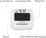Jsdoin 2 Pack Digital Kitchen Timer Magnetic Countdown Stopwatch Loud Alarm view 5