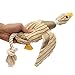 SanSiDo Pet Toy Dog Chew Toys Dental Teaser Rope Duck Cotton Squeaky Toy Teeth Cleaning Plush Nontoxic Bite-Resistant Dog Play Toy for Pet Training Playing Chewing