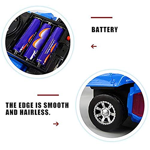 Transforming Dinosaur Car,Womdee Deformation LED Car,Kids Dinosaur Toys Play Vehicles with Light Flashing Music,Creative Xmas Toys Gift for Kids 3-12 Years Old,Automatic Transformation,Avoid Obstacles