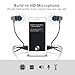 Coolcat Bluetooth Headphones V4.1 Wireless Neckband Stereo Noise Cancelling Earbuds Bluetooth Headset with Mic for iphone and Samsung Cell phone (Spacy Grey)