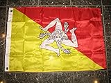 2x3 Sicily Flag 2'x3' Sicilian Nylon Poly Banner Brass Grommets