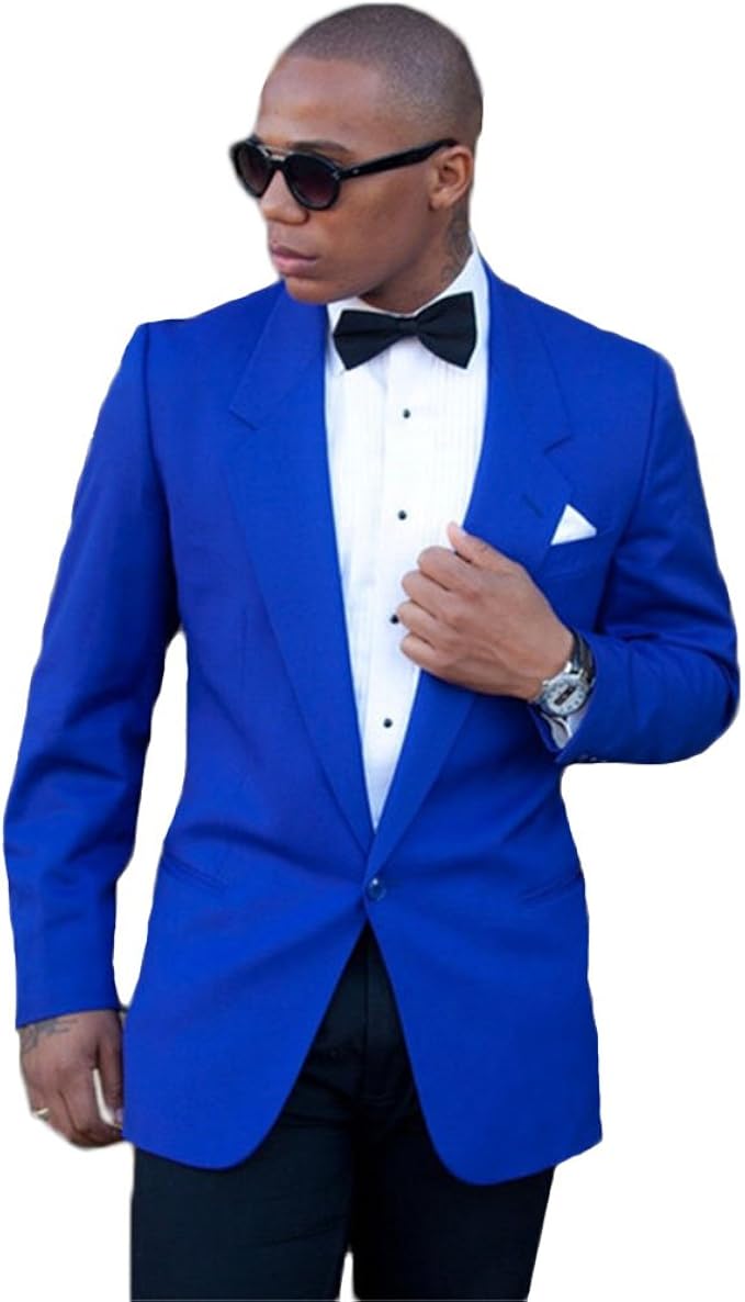 Royal Blue Coat And Black Pants Outlet 