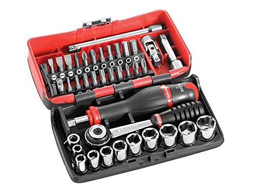 Click Here to See More Images Facom Ultra Compact 38 Piece 1/4 Drive Socket & Screwdriver Set Metric by Facom