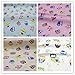 iNee Cute Owl Fat Quarters Fabric Bundle, Sewing Quilting Fabric, 18x22 inches,(Owl)