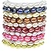 7-8mm Freshwater Cultured Pearl Stretch Bracelets Dyed Vibrant Colors 7