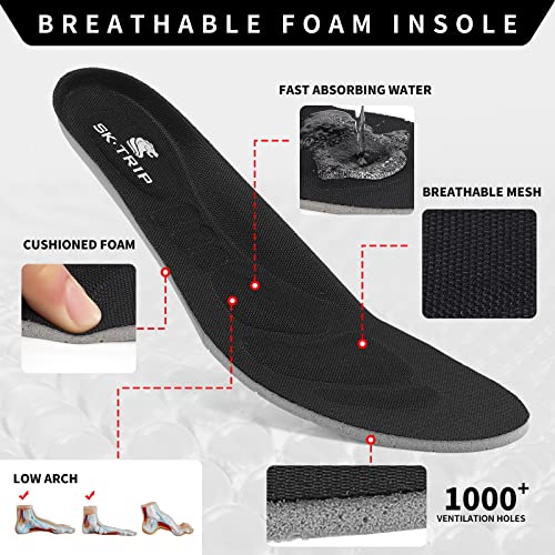 SK·TRIP Men\'s Walking Shoes Lightweight Sports Shoes Breathable Mesh Shoes Casual Jogging Non-Slip Gym Outdoor Workout Men\'s Running Shoes Comfortable Tennis Shoes Black…