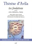 Image de fondations suivi de actes et memoires poesies