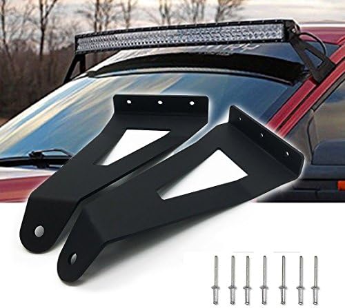 TJMOTO 54" Curved LED Light Bar Upper Windshield Mounting Brackets For Ford F150 04-14