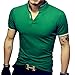 LOGEEYAR Mens Short-Sleeve Slim Fit Cotton Pique Polo Shirt,Medium,1-green