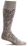 Sockwell Women's SW37W New Leaf Firm Graduated Compression Sock, Khaki - S/M