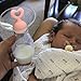 Bumblebee Manual Breast Pump with 2 Pack Breastfeeding Milk Saver Pink Star &Heart Stopper& lid in Gift Box Breastpump 100% Food Grade Silicone bpa PVC and Phthalate Free